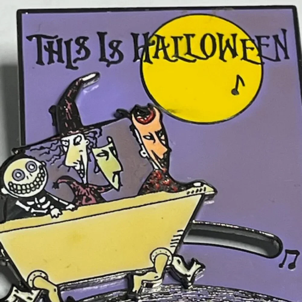Disney This Is Halloween Walking Bathtub Slide Lapel Vest Hat Pin 1.25